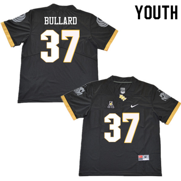 Youth #37 Quadric Bullard UCF Knights College Football Jerseys Sale-Black - Click Image to Close